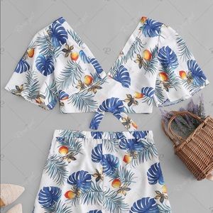 2 PEICE SHORT AND TOP SET